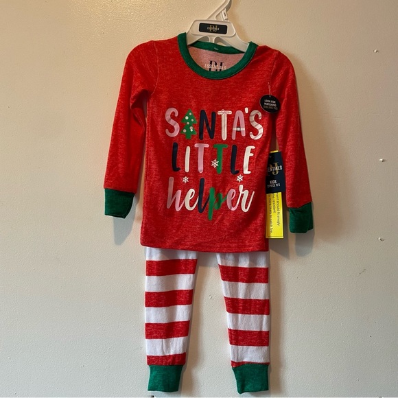 NEW PJ Essentials Santa's Little Helper size 2T - Picture 5 of 6